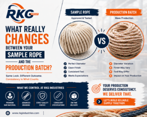Rope Sample vs Production Batch