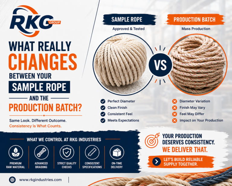 Rope Sample vs Production Batch