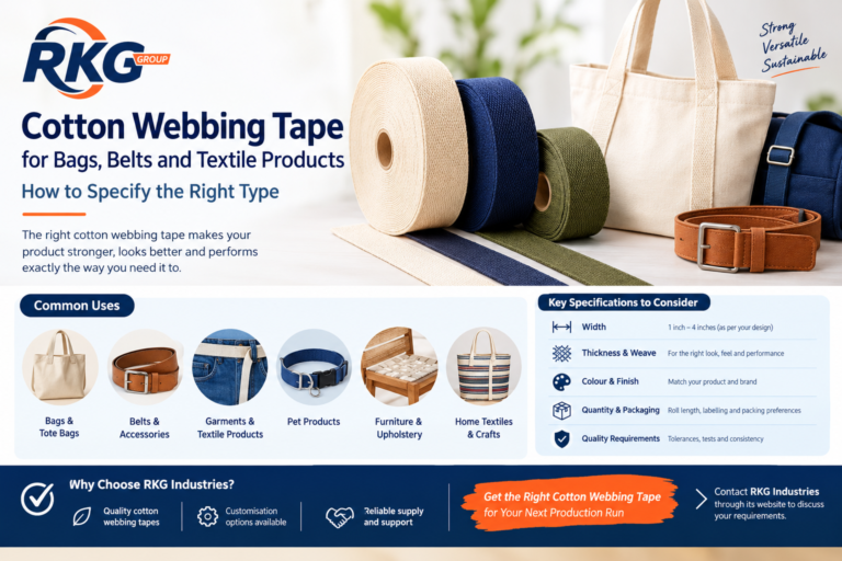 Cotton Webbing Tape for Bags, Belts and Textile Products